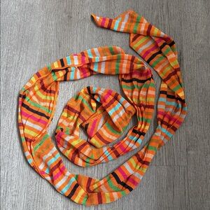 Vintage Missoni Multicolor Striped Scarf
